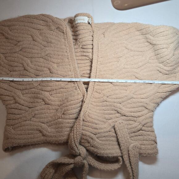 Bishop + Young for Anthropologie Cable Knit Wrap Sweater - Picture 4 of 9